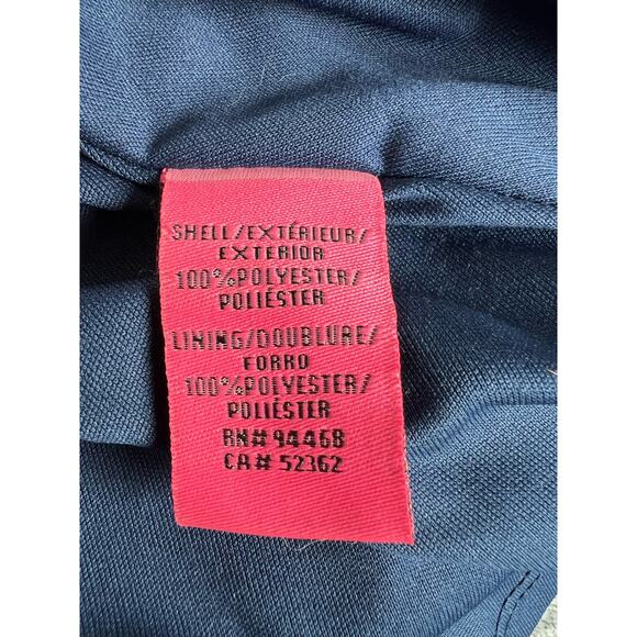 BETSEY JOHNSON Fit & Flare V Neck Dress Blue Pink White Floral Georgette Sz 8 - Picture 9 of 10